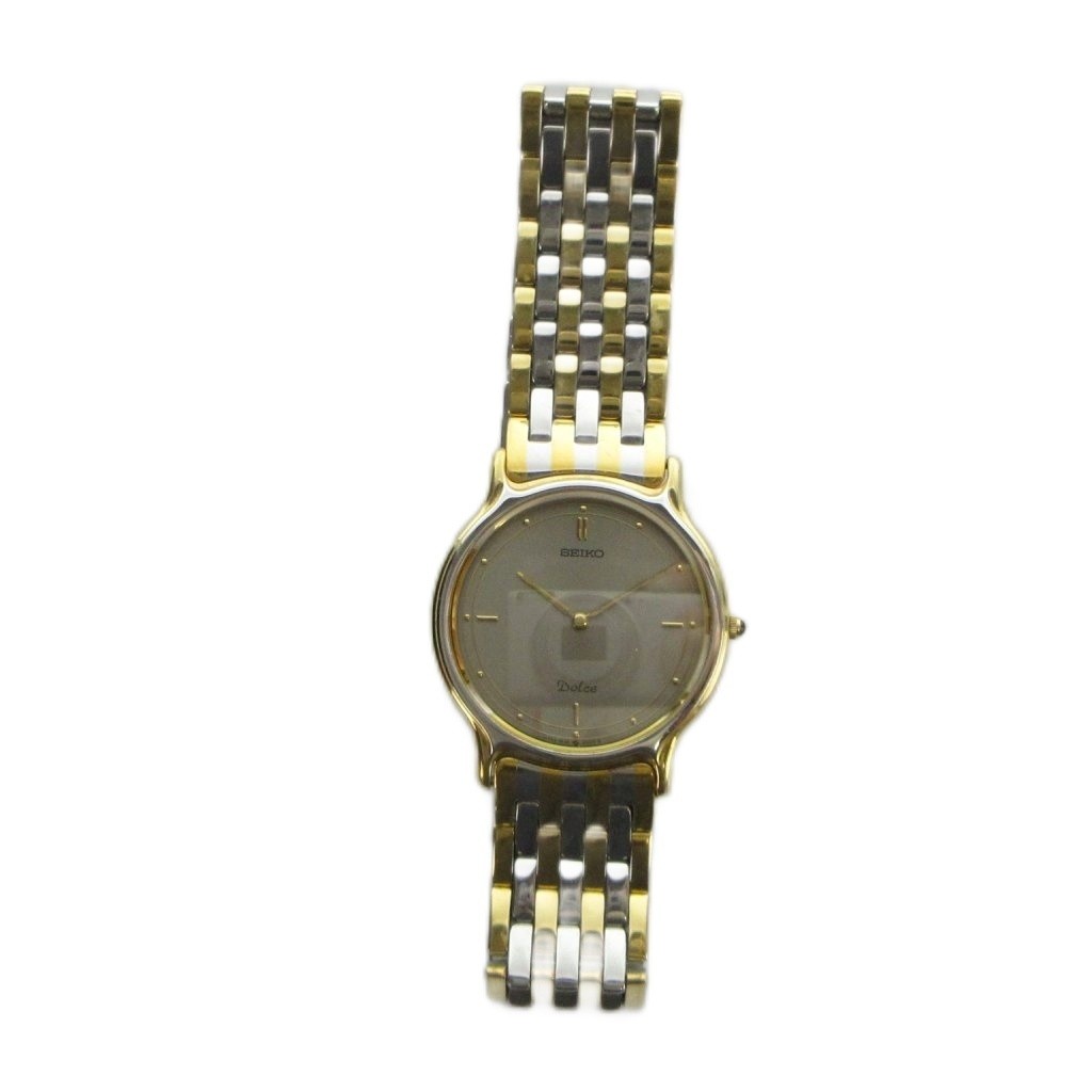 Seiko Dolce 9530-6000 Watch, Quartz, Two-Tone Gold An… - Gem