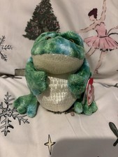 Ty Beanie Baby Marsh The Frog BBOC Excellent Condition With Tags