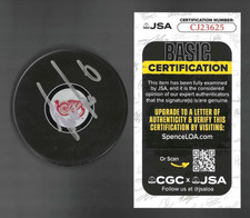 Trevor Daley Signed Detroit Red Wings Centennial 100th Puck JSA COA