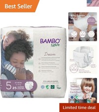 Ultra-Absorbent Size 5 Baby Diapers Eco-Friendly Hypoallergenic, 25 Count