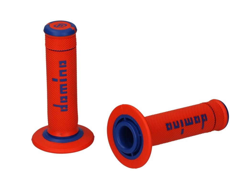 Domino Xtreme Handlebar Grips Closed Orange/Blue