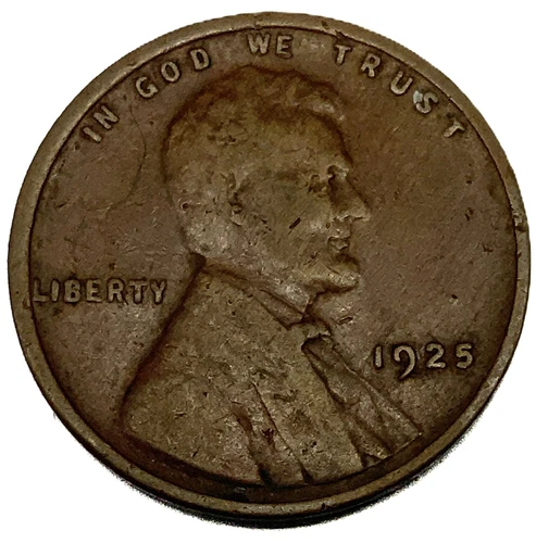 1925-P Lincoln Wheat Penny Cent VF Very Fine 2504