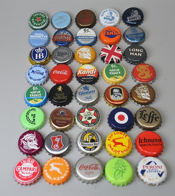 Bier Kronkorken Tops Sammlung x40