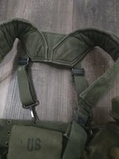 Vietnam War Web Gear Load Bearing Pouches Canteens Original Unis Stamped