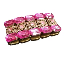 Vintage Rhinestone Expandable Bracelet