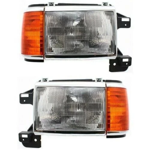 Conjunto de faros delanteros diestros y diestros para Ford F-150 1987-1991/1988-91 F-Super Duty Foto 2 de 4