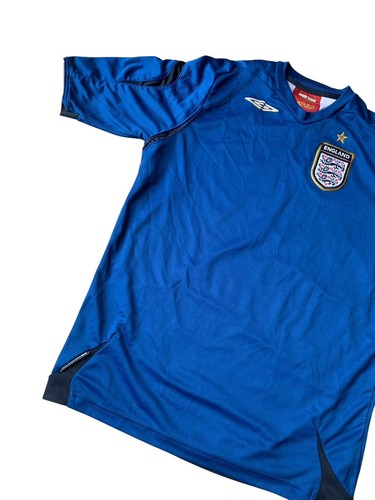Umbro England Goalkeeper Shirt Mens XS Blue 2006/08 - Picture 5 of 11