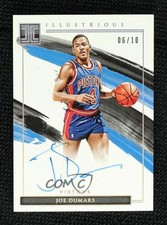 2020 Panini Impeccable Illustrious Ink Holo Silver 6/10 Joe Dumars Auto HOF 1gf1