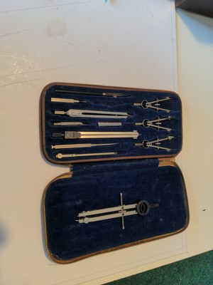 Tacro Vintage Drafting Set #2330 Compass Engineering Kit, Made in Germany