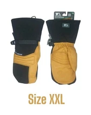 New Wells Lamont Waterproof Winter Mittens Men's Hydrahyde Leather Size XX 813xk