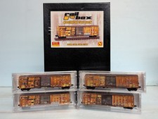 N Scale Micro Trains RailBox Factory Weathered Boxcar 4 Pack 99305910