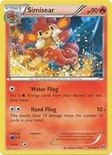 Pokemon Simisear Rare 24/162 XY - BREAKthrough NM