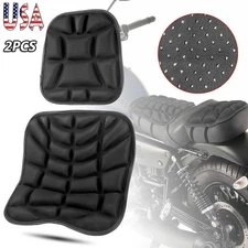 Universal Front Rear Motorcycle Seat Cover Gel Seat Cushion Pressure Relief Pad