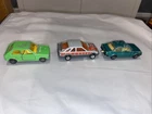 3 Vintage Matchbox Ford Escort RS 2000 Sierra XR4i VW Polo Cars