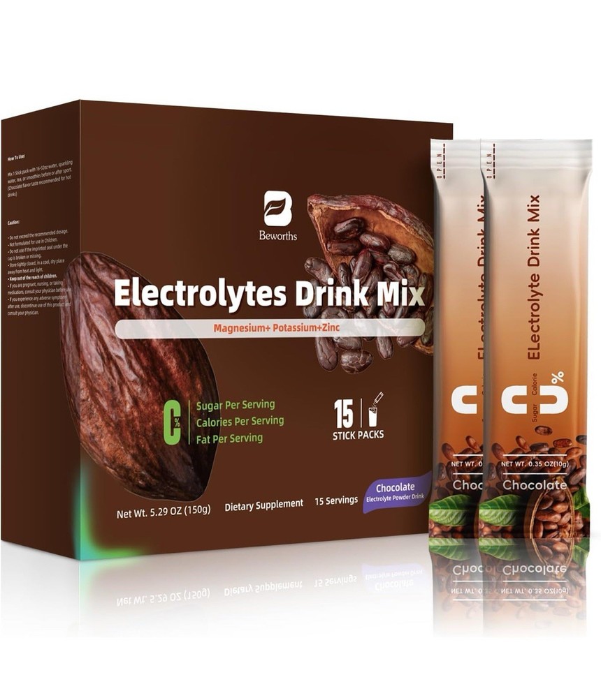 Sugar-Free Electrolyte Powder Packets for Hydration & Energy