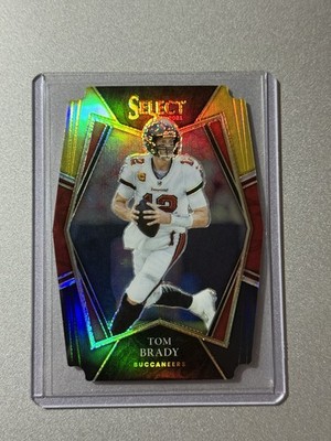 Tom Brady Tampa Bay Buccaneers Panini Select NFL 2021 PREMIER DIE-CUT PRIZM