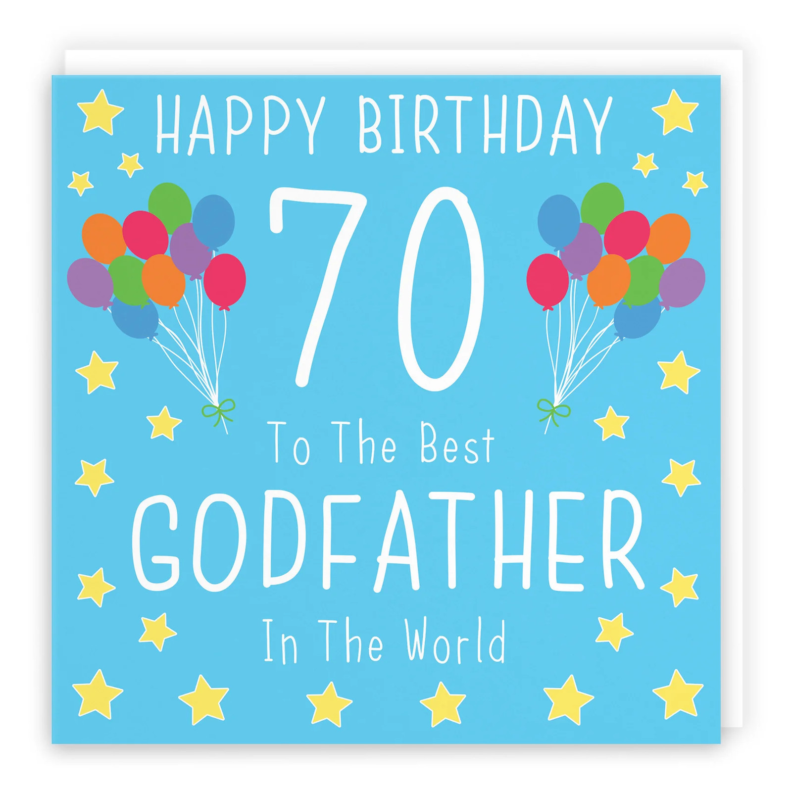 70th Godfather Birthday Card Iconic