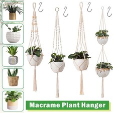 1-3Pcs Macrame Plant Hanger Indoor Hanging Planter Basket Rope Pot Holder
