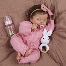 Realistic Reborn Baby Dolls Aria, 18-Inch Real Life Newborn Girl Lifelike Sle...