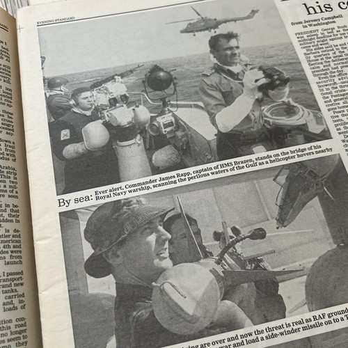 London Abendzeitung Januar 1991 komplett. Golfkrieg Irak x4 Konvolut Restposten - Bild 5 von 6