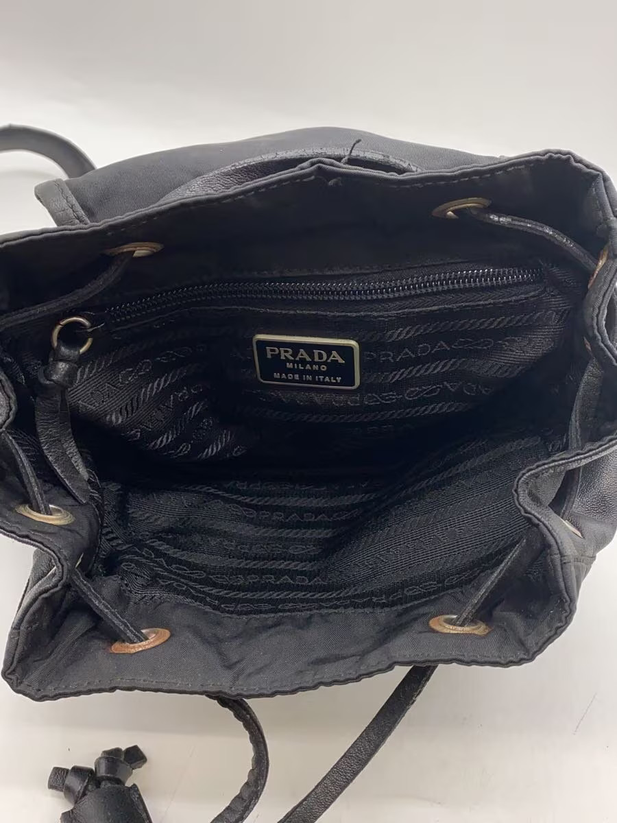 PRADA Backpack Nylon BLK Solid Authentic Rare Exc… - image 6