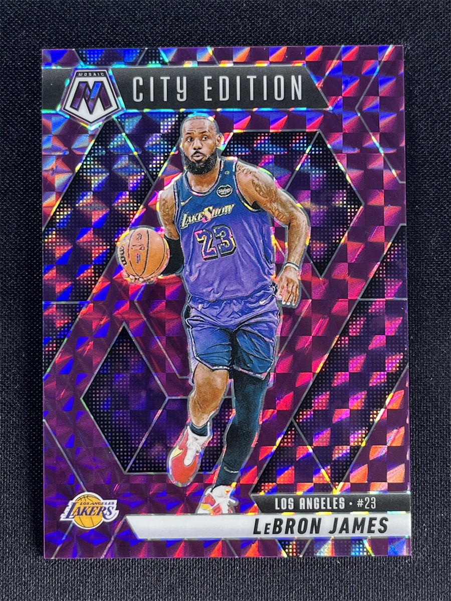 2024-25 Panini Mosaic LeBron James #286 City Edition Purple Prizm Lakers /99