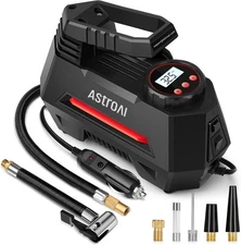 Red AstroAI Tire Inflator Portable Air Compressor Air Pump for Car Tires NEW