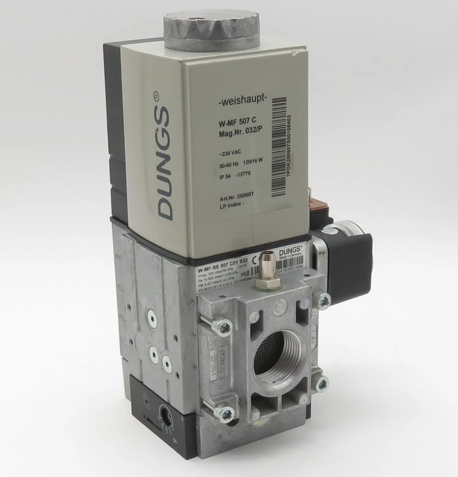 Grifo de gas DUNGS W-MF-SE 507 C01 S22 dispositivo de ajuste múltiple de gas DN25 Rp 1" 230V IP54 - Imagen 3 de 4