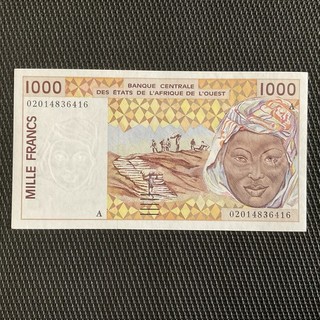 CÔTE D’IVOIRE: 1000 Francs 2002 BCEAO Pick 111Ak NEUF/UNC 💥
