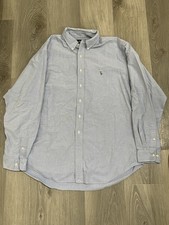 Polo Ralph Lauren Men's Long Sleeve Classic Fit Shirt Gray Button-Up Size XL