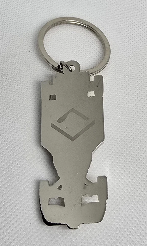 F1 Formula 1 Racing Car Model Keychain Metal Silver Keyring Gift Motorsport Fans - Image 2 of 2