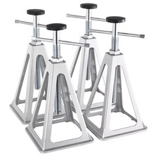 4 MARTINETTI STABILIZZATORI AUTO CAVALLETTI LIVELLATORI ALLUMINIO 2,7Ton