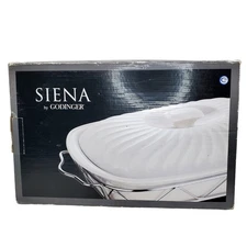 New Siena By Godinger 2qt Rectangular Casserole Dish Porcelain Covered Baker Lid