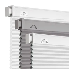 No Tools Drill Cordless Cellular Shades 34"WX36"H Blackout Honeycomb Blinds