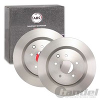 2X A.B.S. Bremsscheiben 322Mm Hinten Passend FüR Nissan 350Z Skyline