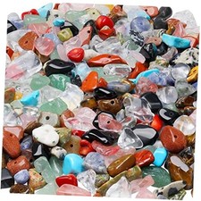 Multicolor 400pcs Natural Chip Stone Beads 5-8mm Healing Crystal A-Multicolor