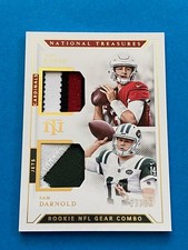 2018 PANINI NATIONAL TREASURES SAM DARNOLD JOSH ROSEN DUAL PATCH #3/10