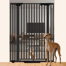 51" Extra Tall Cat Gate for Doorway/Hallway, 30-41" Wide  Pressure Mounted Pet 