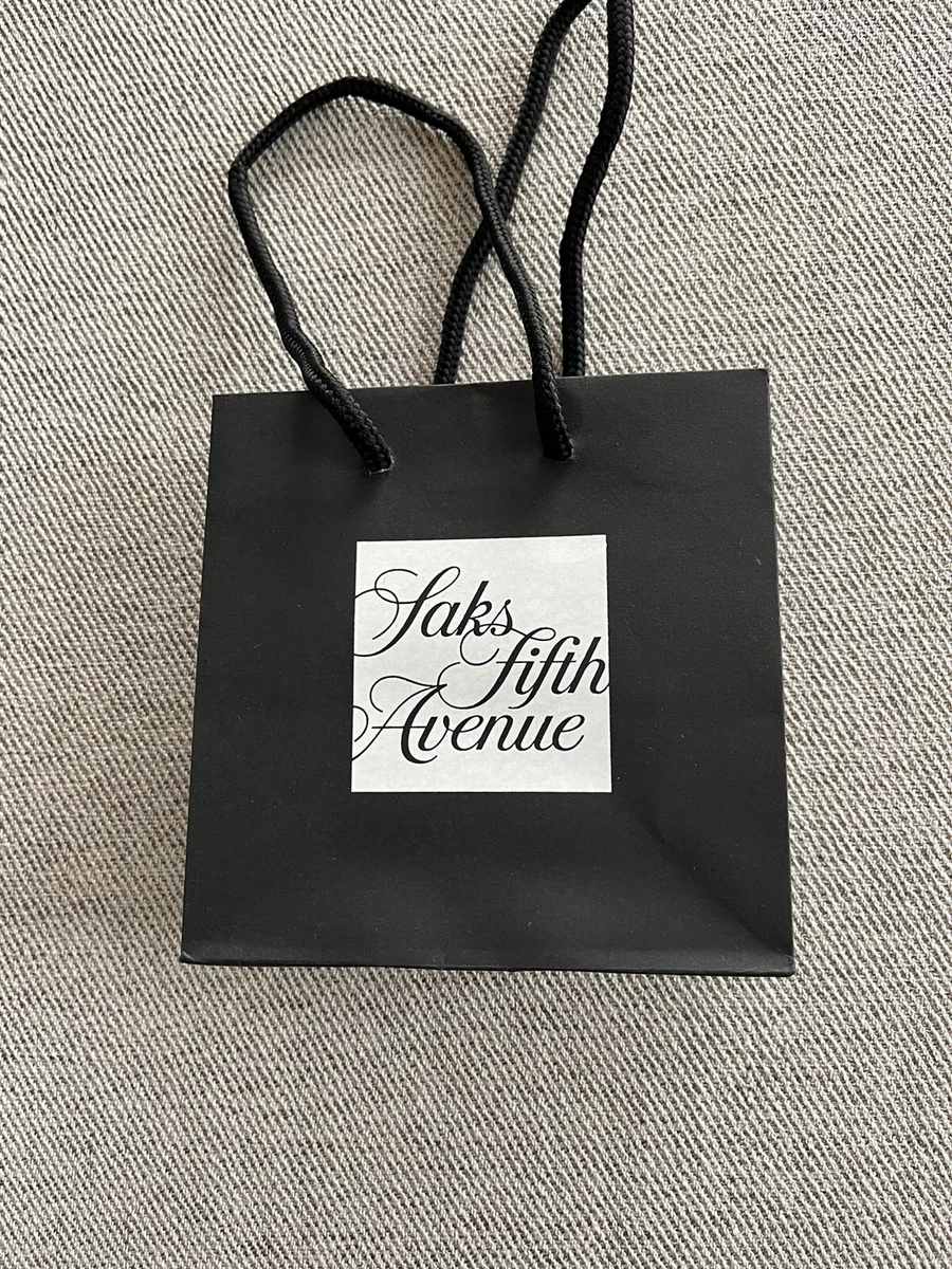 Saks Fifth Avenue Signature Paper Shopping Bag 6x6x2.5” New