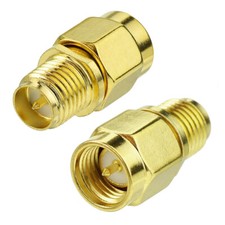 2-Pack SMA Male to RP-SMA Male RF Connector Adapter for Ethernet WiFi Antenna