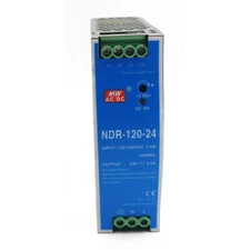 5A Industrial DIN Rail Power Supply NDR-120-24 ouput 24 Volt 5 Amp 240 Watt NEW
