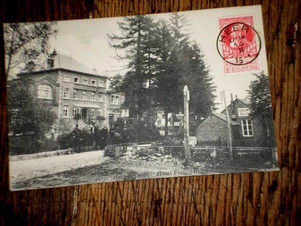 Carte postale Heer-Agimont Hôtel Franco-Belge douane 1913 - Photo 1/1