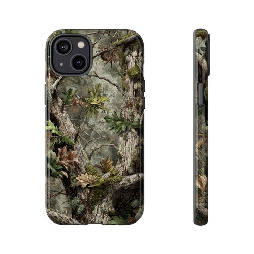 Pour iPhone | Samsung Galaxy | Coque téléphone Pixel - Feuilles de chêne mousse chasse camouflage - Photo 80 sur 255