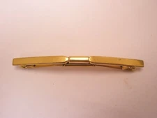 2-1/16" Plain Front, Gold Tone Vintage SWANK Collar Bar L227