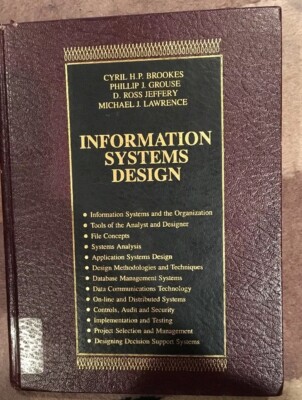 Information Systems Design-1982-H/C Cyril H. P. Brookes-VG