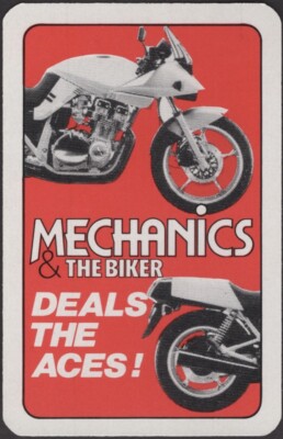 Playing Cards 1 Single Card Old ROPER MOTORS MOTORCYCLE Advertising Bike Racing Playing Cards 1 Single Card Old ROPER MOTORS MOTORCYCLE Advertising Bike Racing