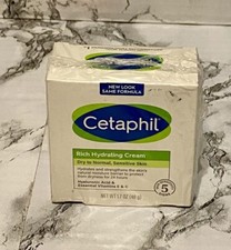 Cetaphil Rich Hydrating Cream Dry to Normal Sensitive Skin 1.7 oz Factory Sealed