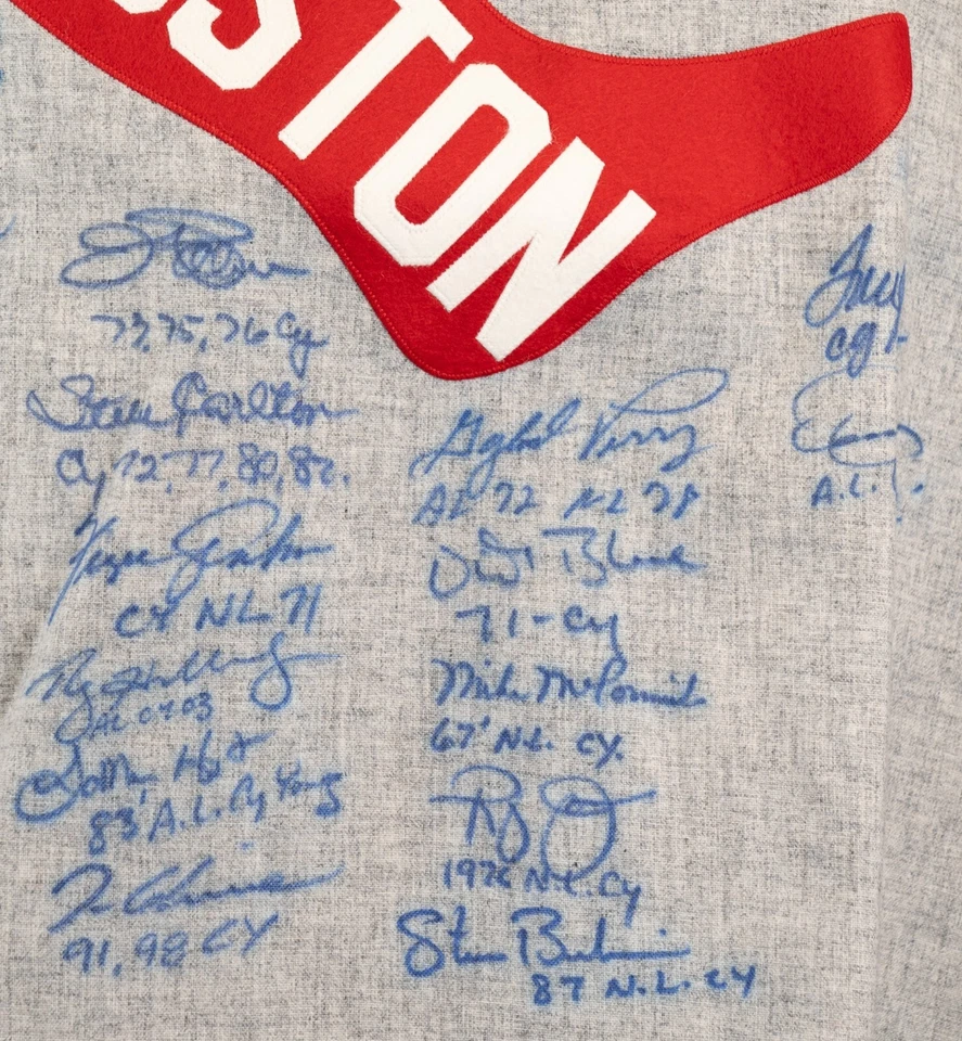 Beautiful Cy Young Winners Multi-Signed Jersey 20 Sigs Roy Halladay JSA COA - Image 3 of 4