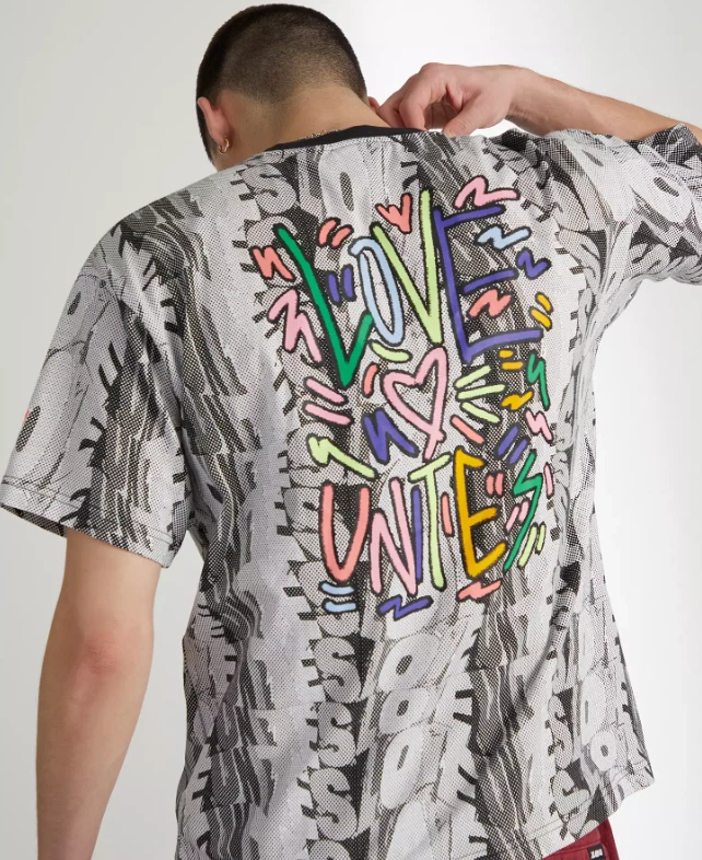 adidas Love Unites Doodle Print Tee (Gender Neutral) - Multicolor