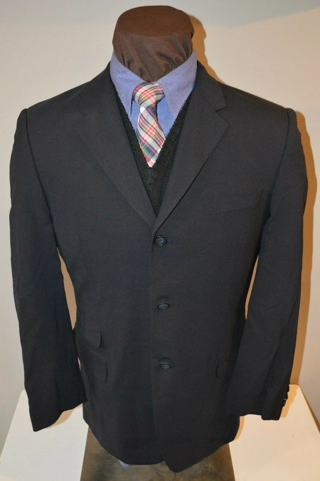 Dolce & Gabbana men's 3btn navy blue ticket pocket blazer jacket sz e50R us 40R - Image 2 of 4